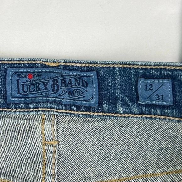 Lucky Brand New Women’s 12/W31 Authentic Straight Crop‎ Jean - Picture 4 of 8
